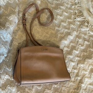 Kissy Kissy Tan Crossbody Bag with Minimalist Design
